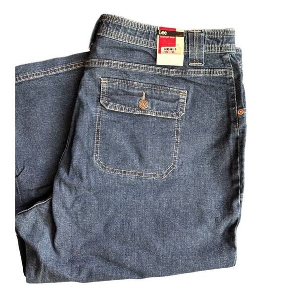 Lee Womens Just Below The Waist Capri Pants 20W Mid Comfort Waist Cropped Jeans - Picture 3 of 7